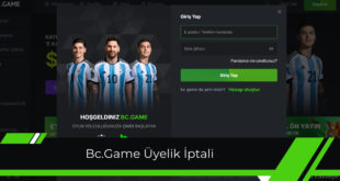 Bc.Game üyelik iptali